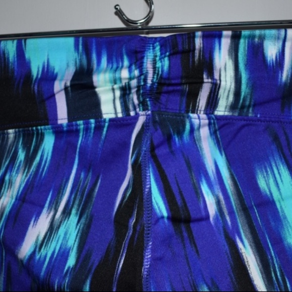 Calvin Klein S NWT Crop Blue Tie Dye Leggings Yoga - Picture 6 of 8